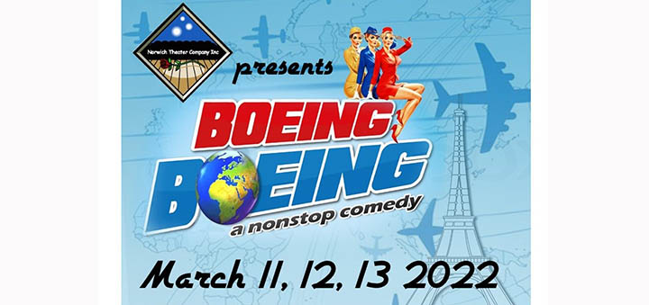 Norwich Theater Company presents a high flying comedy, “Boeing, Boeing"